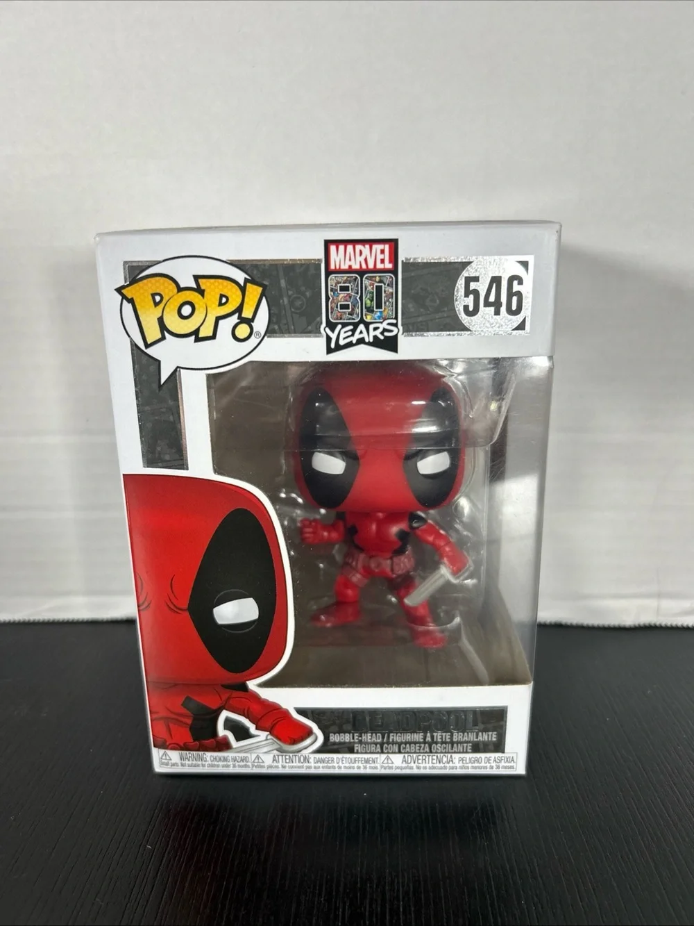 Funko Pop! Marvel Deadpool #546 Red & Black Vinyl Figure 80 years marvel